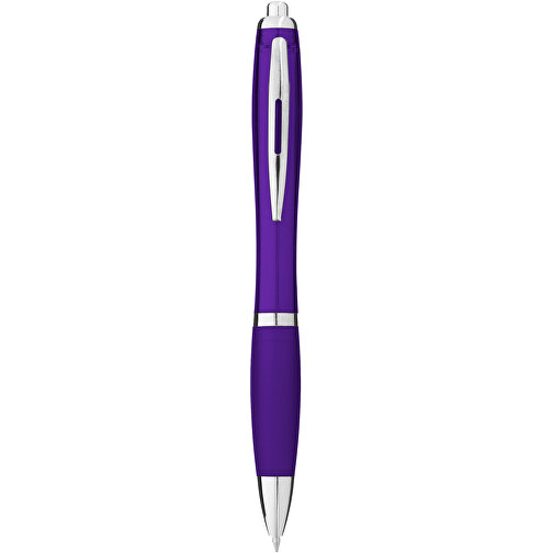 Nash Kugelschreiber Mit Farbigem Schaft Und Griff , lila, ABS Kunststoff, 14,00cm (Länge), Bild 1
