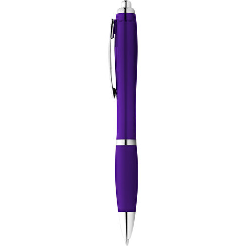 Nash Kugelschreiber Mit Farbigem Schaft Und Griff , lila, ABS Kunststoff, 14,00cm (Länge), Bild 2