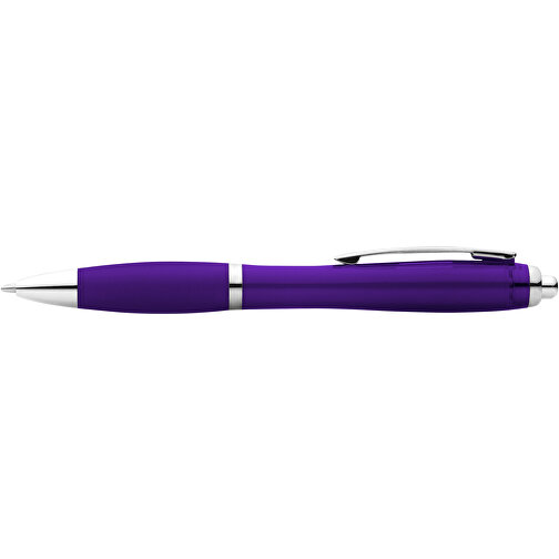 Nash Kugelschreiber Mit Farbigem Schaft Und Griff , lila, ABS Kunststoff, 14,00cm (Länge), Bild 4