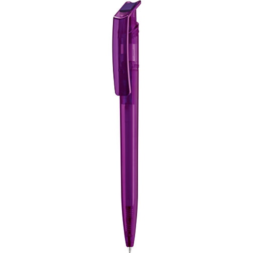 RECYCLED PET PEN Transparent , uma, violett, Kunststoff, 14,75cm (Länge), Bild 1