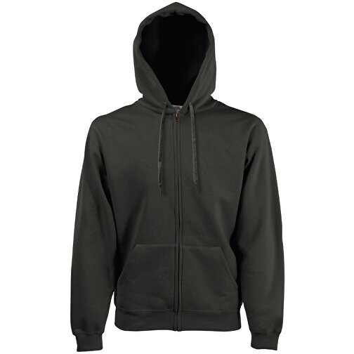Zip Hooded Sweat Jacket , Fruit of the Loom, anthrazit, 70 % Baumwolle / 30 % Polyester, XL, , Bild 1