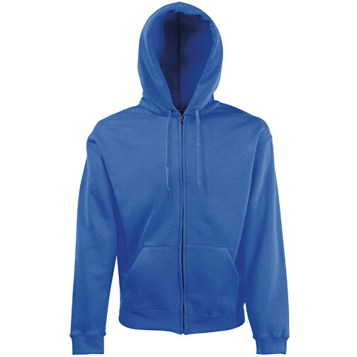 Zip Hooded Sweat Jacket , Fruit of the Loom, royal, 70 % Baumwolle / 30 % Polyester, S, , Bild 1