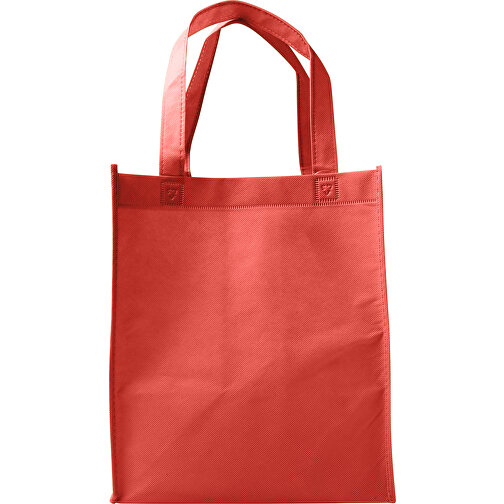 Einkaufstasche Aus Non-Woven Kira , rot, Non-woven, 30,50cm x 21,00cm x 26,50cm (Länge x Höhe x Breite), Bild 1
