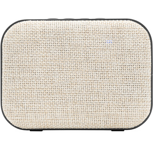 Wireless-Lautsprecher MESHES , beige, Kunststoff / Polyester, 11,20cm x 8,30cm x 4,10cm (Länge x Höhe x Breite), Bild 2