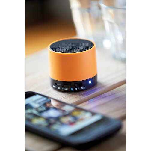 Wireless-Lautsprecher NEW LIBERTY , orange, Kunststoff, 5,00cm (Höhe), Bild 2