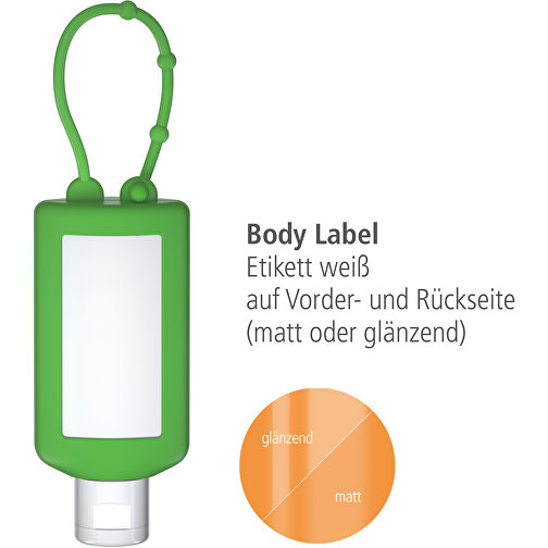 Gel deportivo, 50 ml Verde parachoques, Etiqueta corporal (R-PET), Imagen 3