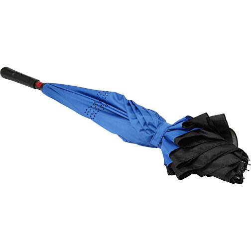 Regenschirm Aus Pongee-Seide Constance , blau, Fiberglas, Pongee, Polyester 100%, , Bild 4