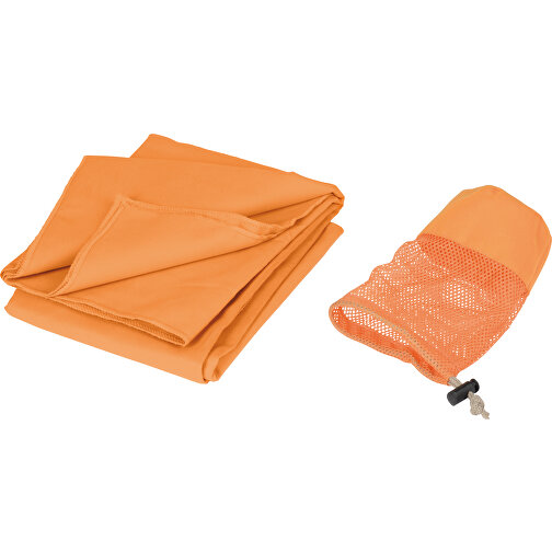 Mikrofaser-Handtuch FRESHNESS , orange, Polyester / Polyamid, 140,00cm x 70,00cm (Länge x Breite), Bild 2