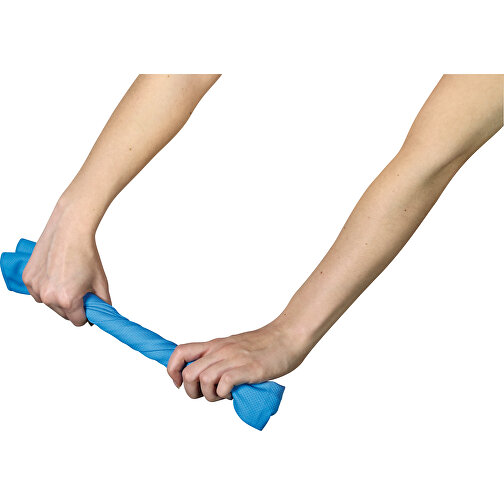 Kühlhandtuch CHILLING , blau, Polyester / Kunststoff, 17,00cm (Höhe), Bild 4