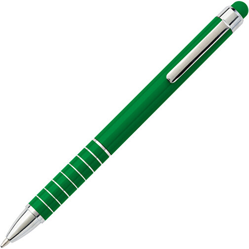 Kugelschreiber Aus Metall Oliver , grün, Aluminium, Kautschuk, 12,50cm (Höhe), Bild 2