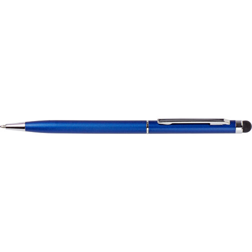 Kugelschreiber Aus Aluminium Irina , blau, Aluminium, Metall, Kautschuk, 13,40cm (Höhe), Bild 3
