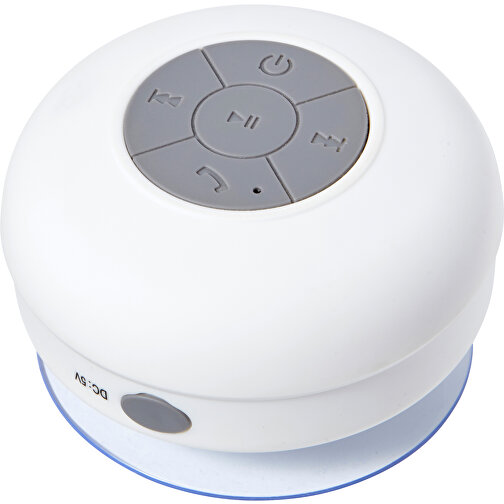 BT/Wireless-Lautsprecher Aus Kunststoff Jude , weiß, ABS, Plastik, , Bild 1