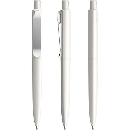 Prodir DS8 PSP Push Kugelschreiber , Prodir, weiß/silber, Kunststoff/Metall, 14,10cm x 1,50cm (Länge x Breite), Bild 6