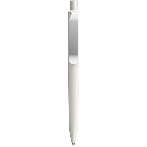 Prodir DS8 PSM Push Kugelschreiber , Prodir, weiß/silber, Kunststoff/Metall, 14,10cm x 1,50cm (Länge x Breite), Bild 1