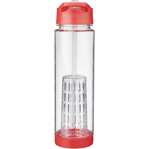 Tutti Frutti 740 Ml Tritan™ Sportflasche Mit Infuser , transparent / rot, Eastman Tritan™, 25,90cm (Höhe), Bild 2
