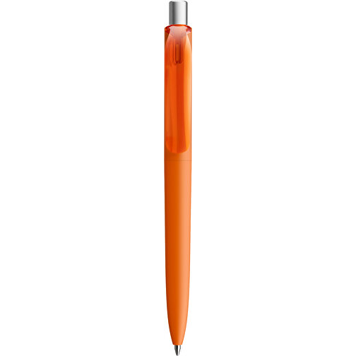 Prodir DS8 PRR Push Kugelschreiber , Prodir, orange/silber satiniert, Kunststoff/Metall, 14,10cm x 1,50cm (Länge x Breite), Bild 1