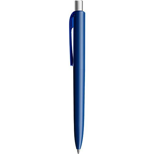 Prodir DS8 PPP Push Kugelschreiber , Prodir, marineblau/silber satiniert, Kunststoff/Metall, 14,10cm x 1,50cm (Länge x Breite), Bild 2