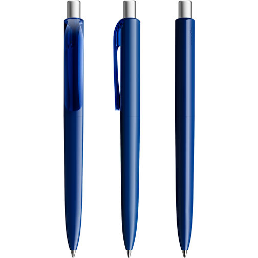 Prodir DS8 PPP Push Kugelschreiber , Prodir, marineblau/silber satiniert, Kunststoff/Metall, 14,10cm x 1,50cm (Länge x Breite), Bild 6