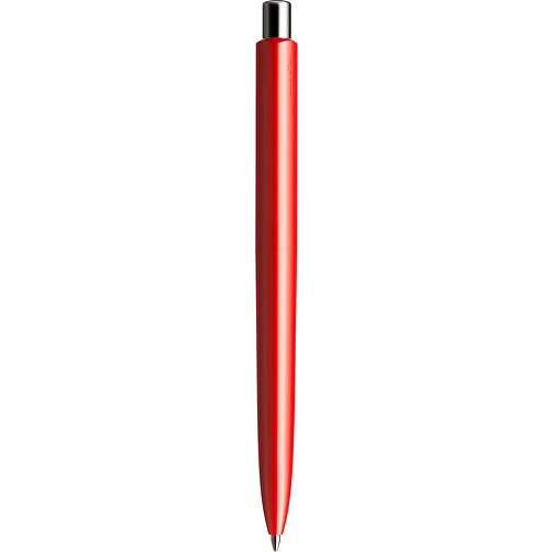 Prodir DS8 PPP Push Kugelschreiber , Prodir, rot/silber poliert, Kunststoff/Metall, 14,10cm x 1,50cm (Länge x Breite), Bild 3