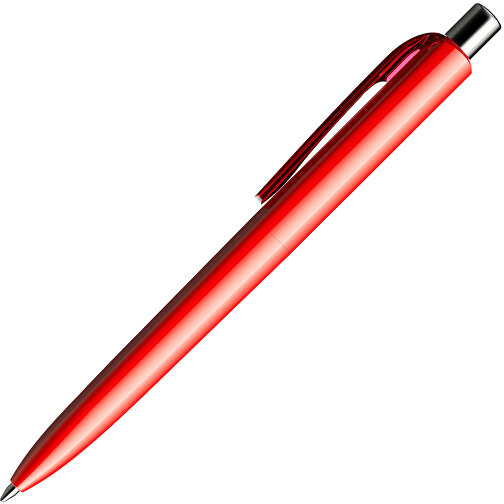 Prodir DS8 PPP Push Kugelschreiber , Prodir, rot/silber poliert, Kunststoff/Metall, 14,10cm x 1,50cm (Länge x Breite), Bild 4