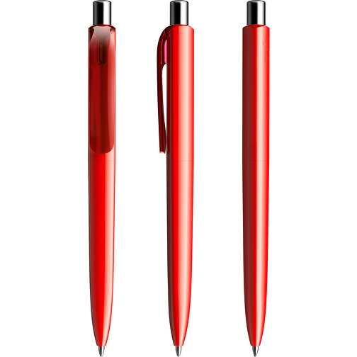 Prodir DS8 PPP Push Kugelschreiber , Prodir, rot/silber poliert, Kunststoff/Metall, 14,10cm x 1,50cm (Länge x Breite), Bild 6