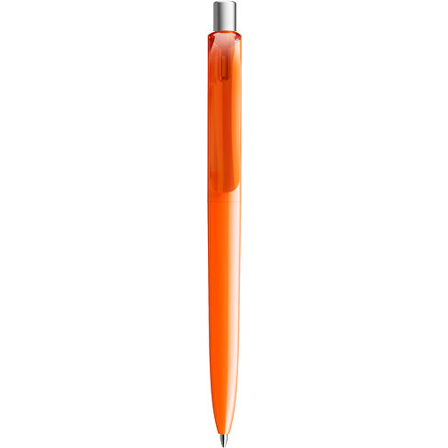 Prodir DS8 PPP Push Kugelschreiber , Prodir, orange/silber satiniert, Kunststoff/Metall, 14,10cm x 1,50cm (Länge x Breite), Bild 1