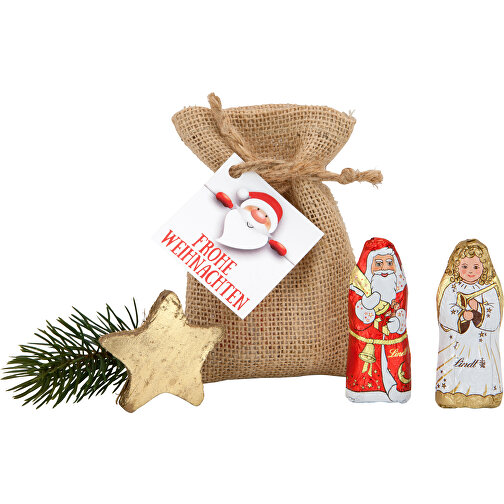Engel Und Santa , Gemischt, 7,50cm x 2,00cm x 11,00cm (Länge x Höhe x Breite), Bild 1