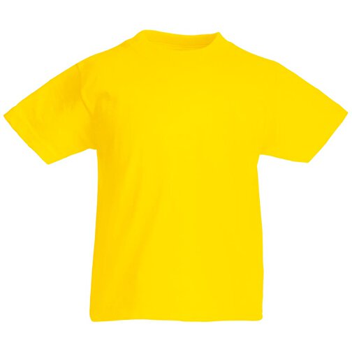 Kids Valueweight T-Shirt , Fruit of the Loom, gelb, 100 % Baumwolle, 152, , Bild 1
