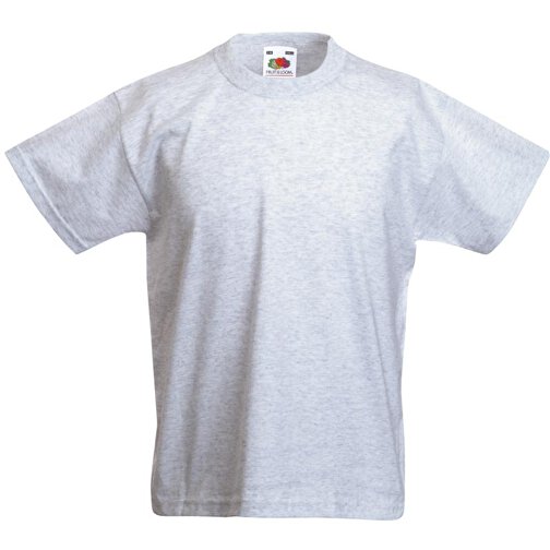 Kids Valueweight T-Shirt , Fruit of the Loom, grau meliert, 97 % Baumwolle / 3 % Polyester, 164, , Bild 1