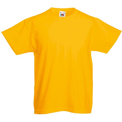 Kids Valueweight T-Shirt , Fruit of the Loom, sonnenblumengelb, 100 % Baumwolle, 128, , Bild 1