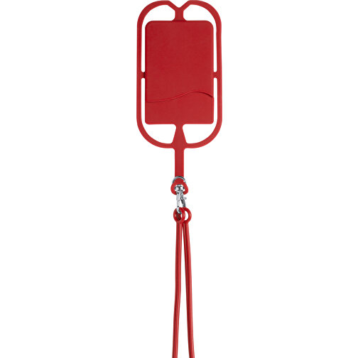 Schlüsselband VELTUX , rot, Silikon, 7,00cm x 58,00cm (Länge x Breite), Bild 1
