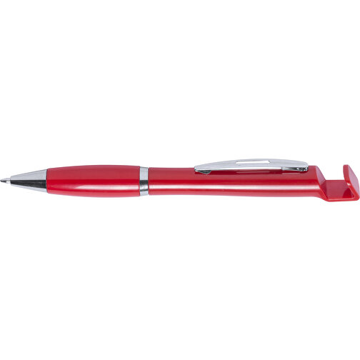 Kugelschreiber Halter CROPIX , rot, 14,00cm (Breite), Bild 3
