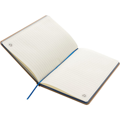 Kraft A5 Notizbuch, Blau , blau, Papier, 21,00cm x 1,10cm (Länge x Höhe), Bild 3