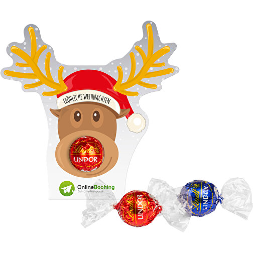 Boule Lindt Lindor dans une boîte promotionnelle 'Reindeer' (renne), Image 1