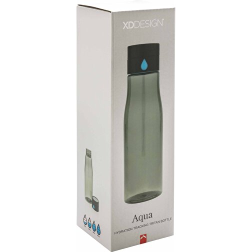 Aqua Hydration-Flasche , XD Design, schwarz, Tritan, PP, 23,00cm (Höhe), Bild 3