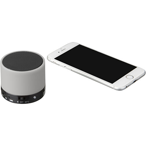 Duck Zylinder Bluetooth® Lautsprecher Mit Gummierter Oberfläche , grau, ABS Kunststoff, 5,00cm (Höhe), Bild 5