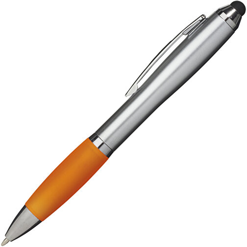 Nash Stylus Kugelschreiber Silbern Mit Farbigem Griff , orange, ABS Kunststoff, 13,70cm (Länge), Bild 2