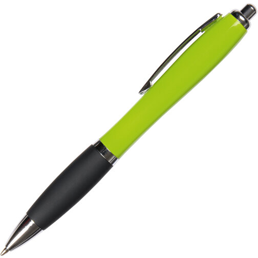 Kugelschreiber SWAY , apfelgrün, schwarz, Kunststoff / Stahl, 14,00cm (Länge), Bild 2