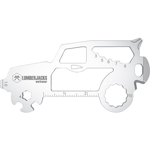 ROMINOX® Key Tool // SUV - 19 Features (Auto) , Edelstahl, 7,40cm x 0,23cm x 3,60cm (Länge x Höhe x Breite), Bild 10