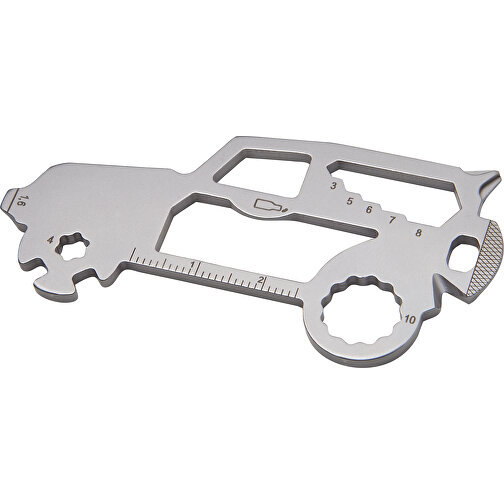 ROMINOX® Key Tool // SUV - 19 Features (Auto) , Edelstahl, 7,40cm x 0,23cm x 3,60cm (Länge x Höhe x Breite), Bild 5