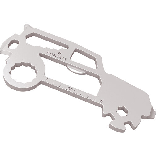 ROMINOX® Key Tool // SUV - 19 Features (Auto) , Edelstahl, 7,40cm x 0,23cm x 3,60cm (Länge x Höhe x Breite), Bild 6