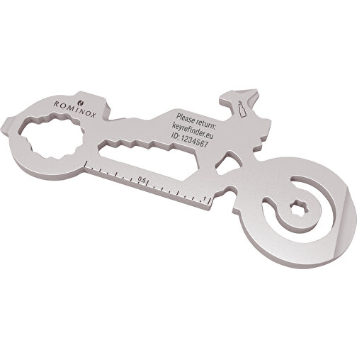 ROMINOX® Key Tool // Motorbike - 21 Features (Motorrad) , Edelstahl, 7,50cm x 0,23cm x 3,90cm (Länge x Höhe x Breite), Bild 11