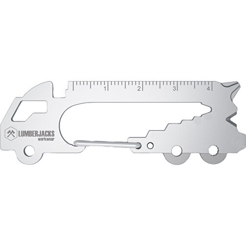 ROMINOX® Key Tool // Truck - 22 Features (LKW) , Edelstahl, 7,10cm x 0,23cm x 2,50cm (Länge x Höhe x Breite), Bild 10