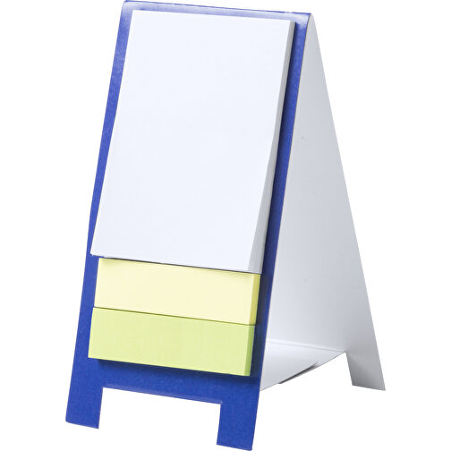 Notizzettelbox NOVICH , blau, Pappe, 5,40cm x 6,50cm x 10,00cm (Länge x Höhe x Breite), Bild 2