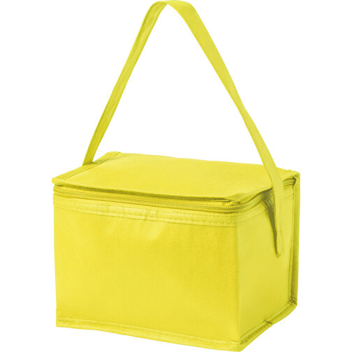 Kühltasche HERTUM , gelb, Non-Woven/ Aluminium, 21,00cm x 15,00cm x 15,00cm (Länge x Höhe x Breite), Bild 1