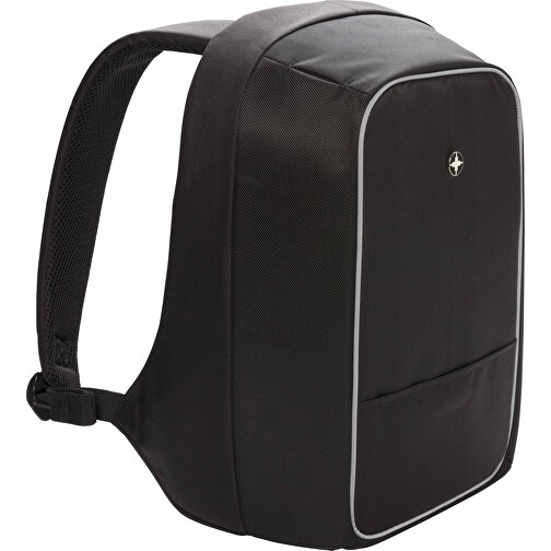 Anti-Diebstahl 15,6” Laptop-Rucksack, Schwarz , schwarz, Polyester, 11,00cm x 43,00cm (Länge x Höhe), Bild 1