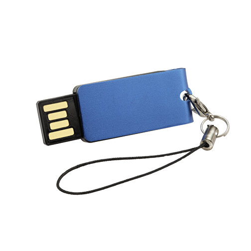 USB-Stick Turn 1GB , Promo Effects MB , blau MB , 1 GB , ABS MB , 3 - 10 MB/s MB , 3,90cm x 0,50cm x 1,50cm (Länge x Höhe x Breite), Bild 2