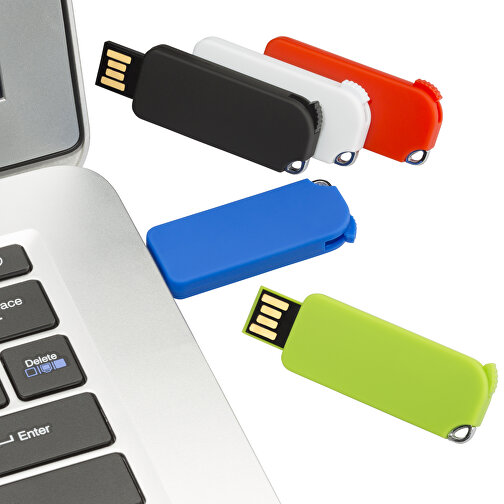 USB-Stick Pop-Up 4 GB , Promo Effects MB , weiss MB , 4 GB , ABS MB , 3 - 10 MB/s MB , 4,90cm x 0,70cm x 1,80cm (Länge x Höhe x Breite), Bild 4