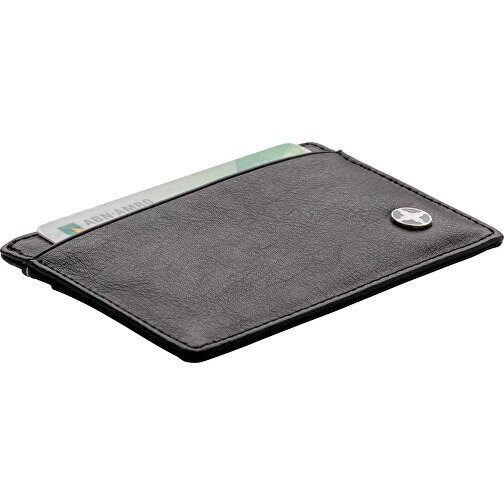 RFID Anti-Skimming Kartenhalter, Schwarz , schwarz, PU, 0,30cm x 7,00cm (Länge x Höhe), Bild 1