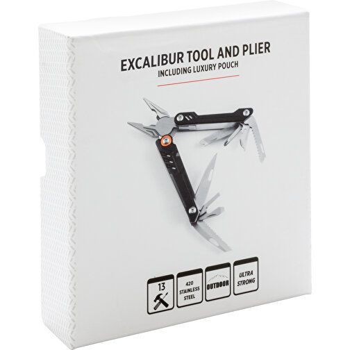 Excalibur Tool Mit Zange , schwarz, Aluminium, Edelstahl, 10,30cm x 2,50cm x 3,40cm (Länge x Höhe x Breite), Bild 4